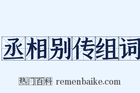 丞相别传组词是什么意思的图片